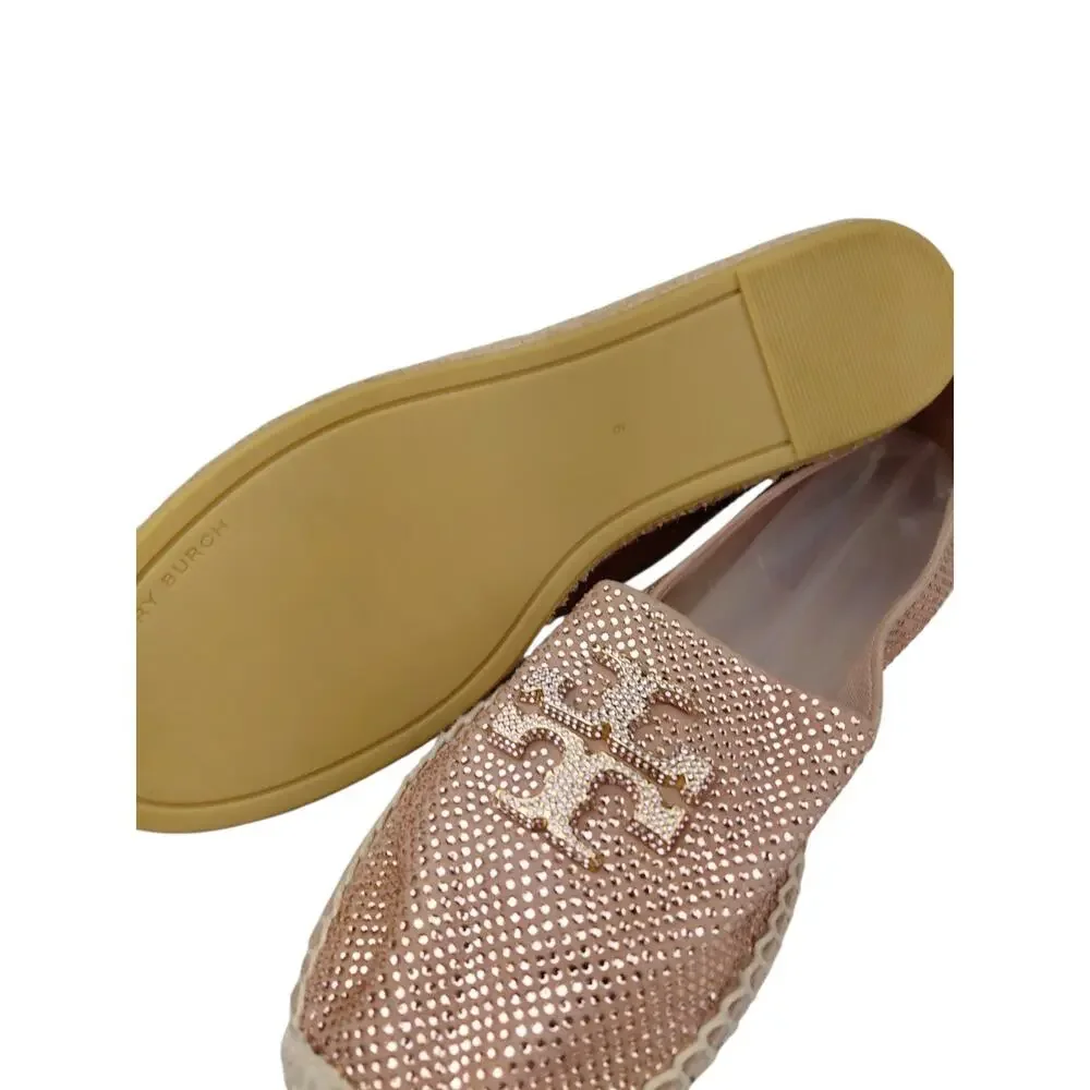 Tory Burch Sparkle Blush Pink Espadrille Size 9 Women's Shoes